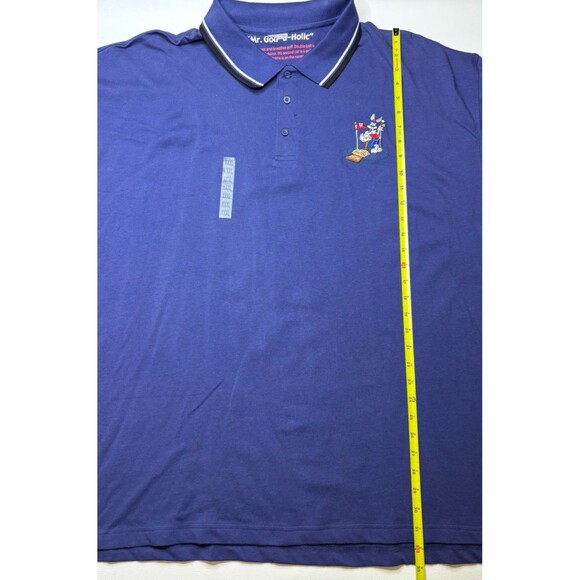 Vintage 1994 Looney Tunes Acme Polo Shirt Bugs Bunny Golfing Size XXXL Dark Blue - Picture 6 of 6